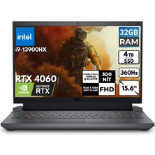 Dell G15 5530 I9-13900HX 32-Gbddr5 4 Tbssd Rtx 4060 15.6" Fhd Freedos Taşınabilir Bilgisayar G155530017U BT34