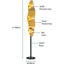 Pulchino Siyah Boyalı Lambader PLC-1206-L-BSY