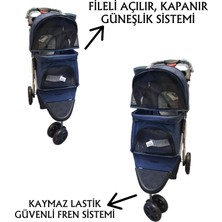 Tommy Evcil Hayvan Arabası 80 x 46 x 99 cm Lacivert Max 15 kg