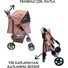 Tommy Evcil Hayvan Arabası 82 x 46 x 99 cm Pembe Max 15 kg