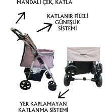 Tommy Evcil Hayvan Arabası 78 x 46 x 99,54 cm Pembe Max 15 kg