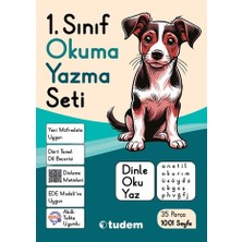 Tudem 1.Sınıf Okuma Yazma Seti (Dinle, Oku, Yaz) Kapaklı