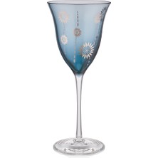 Decorium Elegan 4 Parça Mavi Cam Kırmızı Şarap Kadehi 9-01020080