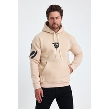 Cool Tarz Erkek Standart Fit Normal Kesim Içi Polarlı 3 Iplik Kapüşonlu Pamuklu Sweatshirt