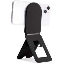 Unbrand Manyetik Telefon Standı Masaüstü Katlanır Telefon Tutucu - Siyah (Yurt Dışından)