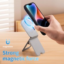 Unbrand Manyetik Telefon Standı Masaüstü Katlanır Telefon Tutucu - Siyah (Yurt Dışından)