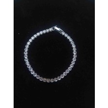 Stainles Steel Su Yolu Zirkon Bileklik