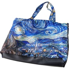Perabags V. Gogh Baskılı Plaj Çantası