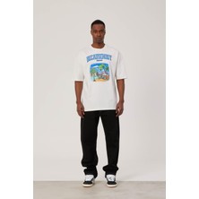 Nomarc Becausenody Baskılı Beyaz Tshirt