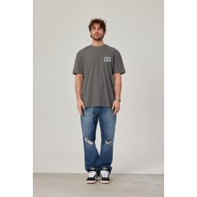 Nomarc Brand Worldwide Baskılı Gri Tshirt