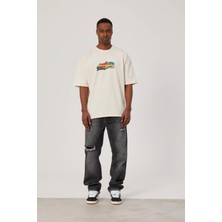 Nomarc Apparel Baskılı Krem Tshirt