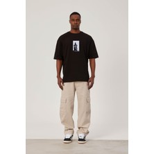 Nomarc Ağlayan Adam Figürlü Siyah Tshirt