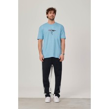 Nomarc Melek Baskılı Mavi Tshirt