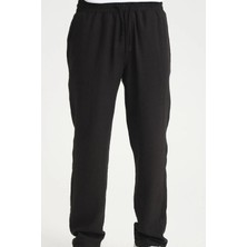 Erkek Siyah Keten Beli Lastikli Terletmeyen Ferah Jogger Pantolon