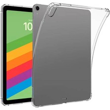 Alan Tech Apple iPad Air 11 2024 Kılıf Zore Tablet Nitro Anti Shock Silikon Kapak-Şeffaf