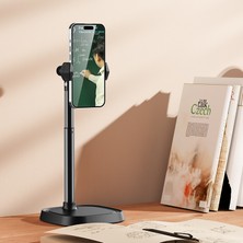 Unbrand Boneruy T8 Cep Telefonu Standı Yükseklik Açısı Ayarlanabilir Canlı Vlog Video Akışı Için Telefon Tutucu Standı - Beyaz (Yurt Dışından)