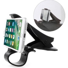 Unbrand iPhone Samsung Sony Etc Için Cep Telefonu Gps Klip Tutucu Masası Araç Montajı, Klip Genişliği: 90MM - Siyah (Yurt Dışından)