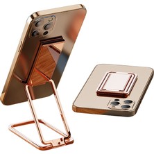 Unbrand Cep Telefonu / Tablet Için 360 Derece Döndürme Çinko Alaşımlı Parmak Yüzük Kickstand Katlanabilir Braket - Altın (Yurt Dışından)