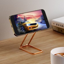 Unbrand Cep Telefonu / Tablet Için 360 Derece Döndürme Çinko Alaşımlı Parmak Yüzük Kickstand Katlanabilir Braket - Altın (Yurt Dışından)