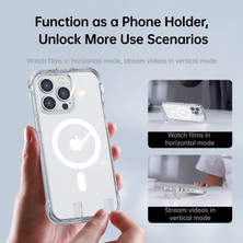 Unbrand Magsafe Pc+Tpu Kickstand Cover ile Uyumlu iPhone 14 Pro Max Manyetik Telefon Kılıfı Için Joyroom JR-14H8 (Yurt Dışından)