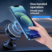 Unbrand Q5 Telefon Braketi Manyetik Araba Kontrol Paneli Yapışkan Alt Araç Için Alüminyum Alaşımlı Telefon Tutucu - Altın (Yurt Dışından)