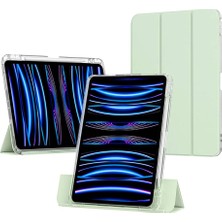 CPU Elektronik ​apple iPad Air 11 2024 Kılıf Magnetik Ayrılabilen Airbagli Zore Sliding Tablet Kılıfı-Siyah