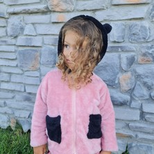 Bebeğime Çorap Bebek-Çocuk Peluş Kapüşonlu Hırka