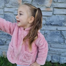 Bebeğime Çorap Bebek-Çocuk Peluş Kapüşonlu Hırka