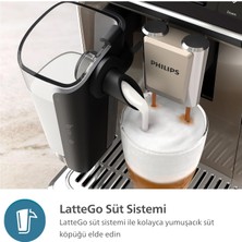 Philips Yeni Ultra Premium Lattego Tam Otomatik Espresso Makinesi, 20 Sıcak ve Soğuk Içecek, Silentbrew Teknolojisi, Luciole Lambader Hediye