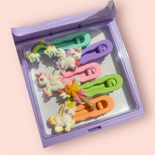 Queen Kutulu Kız Çocuk Tokası/özel Kutulu Kız Çocuk Tokası/kız Çocuk Tokası 5'li/ Kız Çocuk Pens Toka