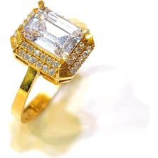 Altın Ofisi Baget Taşlı Yüzük 22 Ayar Altın Hd Videolu