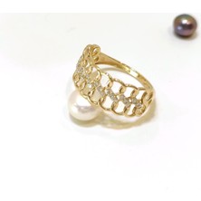 Altın Ofisi Sonsuzluk Zinciri Yüzük 14 Ayar Altın Hd Videolu