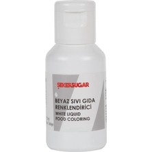 Şeker & Sugar Şeker & Şugar Beyaz Sıvı Gıda Boyası 20 ml