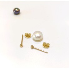 2.3mm NOKTA Vidalı Top Küpe 14 Ayar Altın HD VİDEOLU