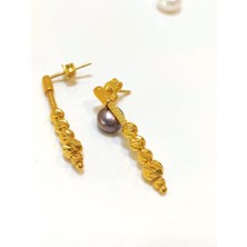 Altın Ofisi Kazze Zincirli Dorika Toplu Küpe 22 Ayar Altın Hd Videolu