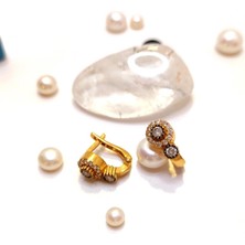 Altın Ofisi Tek Taş Küpe 22 Ayar Altın Hd Videolu