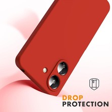 Dexmon Xiaomi Redmi 13C / Poco C65 Kılıf Yüksek Kalite 3D Kamera Korumalı Içi Kadife Lansman Liquid Silikon Kapak