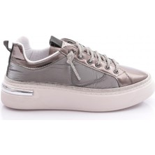 DGN 2590 Kadin Silver Taşli Sneakers Ayakkabi
