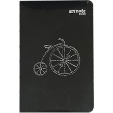 Mynote Black Sırtı Açık 9X14 112YP Siyah Yaprak Çizgisiz - Granbi Bisiklet