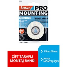 Tesa Çift Taraflı Montaj Bandı Ayna Montajı 1,5 x 19 66952