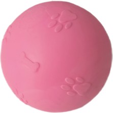 Lisinya Pati Desenli Sert Köpek Oyun Topu 6 cm Small Pembe