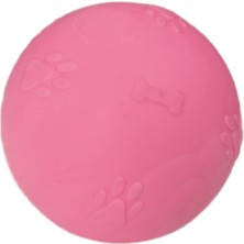 Lisinya Pati Desenli Sert Köpek Oyun Topu 6 cm Small Pembe