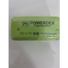 Powerdex PD-10200 Avcı Feneri için 12800 mAh 3.7V Şarjlı Orijinal Fener Pili