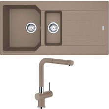 Franke Urban Ubg 651-100 Granit Oyster Evye Active Plus Doccia Oyster Armatür