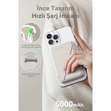 Voltme Bej Magpak 5000 mAh Magsafe Kablosuz Powerbank- 22.5W