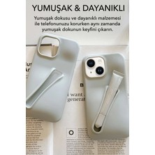 IPhone 11 Uyumlu Ruj Bölmeli Silikon Lips Kılıf Kapak