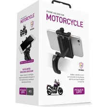 Powerway  MT15 Bisiklet Scooter ve Motosiklet Için Dayanıklı Gidon Uyumlu Alüminyum Telefon Tutucu