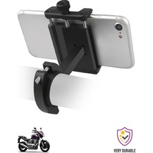 Powerway  MT15 Bisiklet Scooter ve Motosiklet Için Dayanıklı Gidon Uyumlu Alüminyum Telefon Tutucu