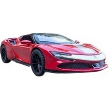 Yanglu 1:32 Ferrari SF90 Stradale Araba Modeli Döküm Metal Modeli Çocuk Oyuncak Erkek Arkadaşı Hediye Simüle Alaşım Araba Koleksiyonu | Diecasts Oyuncak Araçlar (Kırmızı) (Yurt Dışından)