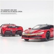 Yanglu 1:32 Ferrari SF90 Stradale Araba Modeli Döküm Metal Modeli Çocuk Oyuncak Erkek Arkadaşı Hediye Simüle Alaşım Araba Koleksiyonu | Diecasts Oyuncak Araçlar (Kırmızı) (Yurt Dışından)